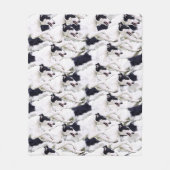 Springen von Borzoi-Plüsch-FleeceThrow Fleecedecke (Vorderseite)