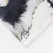 Springen von Borzoi-Plüsch-FleeceThrow Fleecedecke (Ecke)