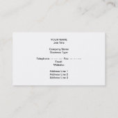 Springen von Fox mit Hasen Visitenkarte (Rückseite)