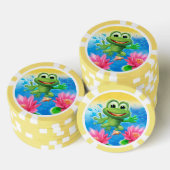 Springen von Frog Geburtstagsspielsteine Pokerchips (Stapel)