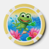 Springen von Frog Geburtstagsspielsteine Pokerchips (Rückseite)
