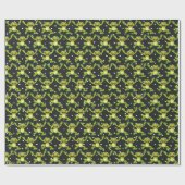Springen von Fröschen auf Polka-Punkten Geschenkpapier (Flach)