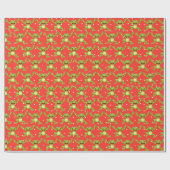 Springen von Fröschen auf Polka-Punkten Geschenkpapier (Flach)