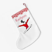 Springen von Gymnast-Weihnachten mit Monogramm Kleiner Weihnachtsstrumpf (Rückseite (Hängend))