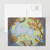 Springen von White Hart. Postkarte (Vorne/Hinten)