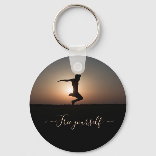 Springen während des Schlüsselanhängers der Dämmer Schlüsselanhänger (Vorderseite)