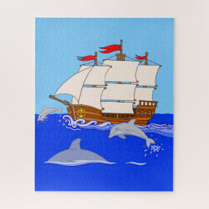 Springende Delfine Puzzle