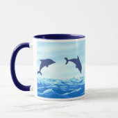 Springende Delphin-Tasse Tasse (Links)