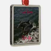 Springende Delphin-Verzierung Ornament Aus Metall (Rechts)