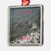 Springende Delphin-Verzierung Ornament Aus Metall (Links)