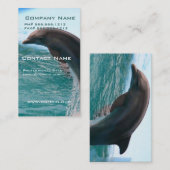 Springende Delphin-Visitenkarte Visitenkarte (Vorne/Hinten)