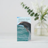 Springende Delphin-Visitenkarte Visitenkarte (Stehend Vorderseite)