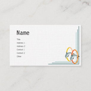 Springende Delphine Visitenkarte