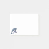 Springende Delphinillustration Post-it Klebezettel (Vorderseite)