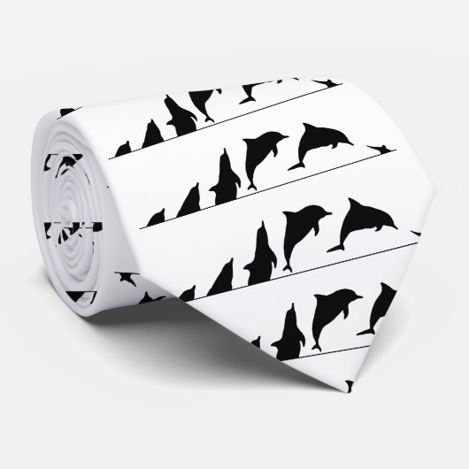 Springende Flussdelfin Surinams rechts Krawatte (Gerollt)