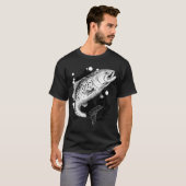 Springende Forelle T-Shirt (Vorne ganz)