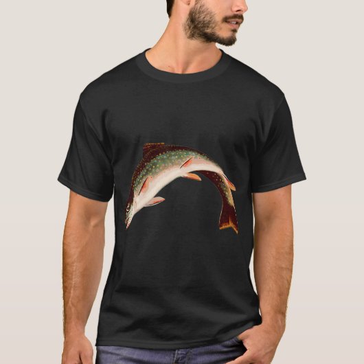 Springende Forelle T-Shirt (Vorderseite)