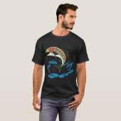 Springende Forelle T-Shirt (Vorne ganz)