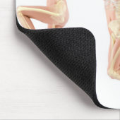 Springende Frau Mousepad (Ecke)