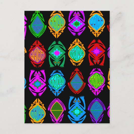 Springende Frösche Postkarte (Vorderseite)