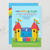 Springende Haus-Einladung Einladung (Vorne/Hinten)