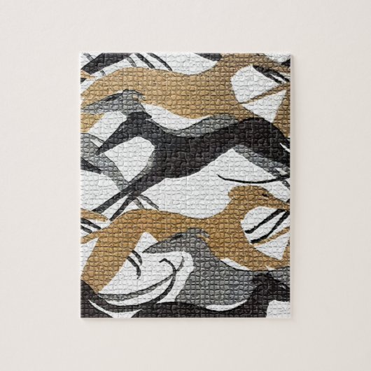 Springende Hunde Puzzle (Vertikal)