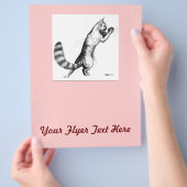 Springende Katze2 Flyer (Hand)