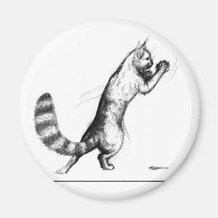 Springende Katze2 Magnet