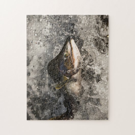 Springende Lachse Puzzle (Vertikal)