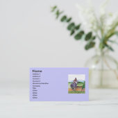 Springende PferdeVisitenkarten Visitenkarte (Stehend Vorderseite)