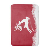 Springende Rentierbadermatten Badematte (Vorderseite Vertikal)