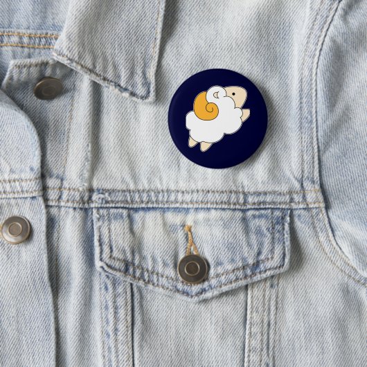 Springende Schafe Button (Beispiel)