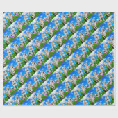 Springende Schafe Geschenkpapier (Flach)