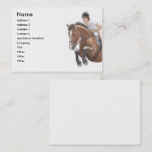 Springende Show-PferdeVisitenkarte Visitenkarte (Vorne/Hinten)