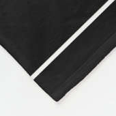 Springende Speerfisch-Silhouette auf Schwarzem mit Fleecedecke (Ecke)