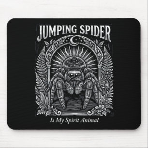 Springende Spinne ist spirituelles Tier Arachnid M Mousepad