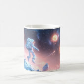 Springender Astronaut Kaffeetasse (Mittel)