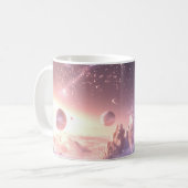 Springender Astronaut Kaffeetasse (Vorderseite Links)
