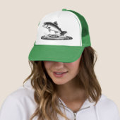 springender atlantischer Lachs Truckerkappe (Beispiel)