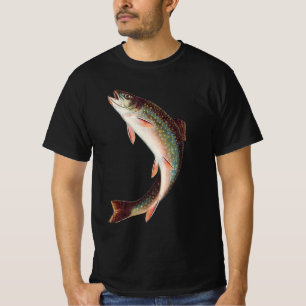 Springender Bachforelle von S.A. Kilbourne Vintage T-Shirt
