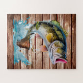 Springender Barsch Gone Fishing Puzzle (Horizontal)