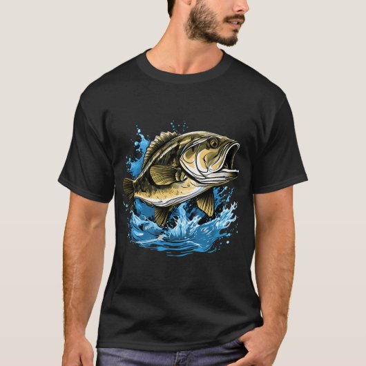 Springender Barsch T-Shirt (Vorderseite)