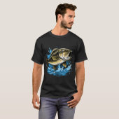 Springender Barsch T-Shirt (Vorne ganz)