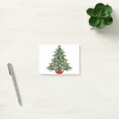 Springender Borzoi-Christbaum Post-it Klebezettel (Büro)