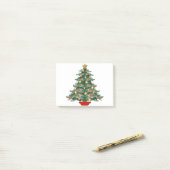 Springender Borzoi-Christbaum Post-it Klebezettel (Auf Schreibtisch)