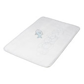 Springender Fisch Badezimmer-Matte Badematte (Schrägansicht)