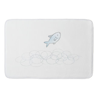 Springender Fisch Badezimmer-Matte Badematte