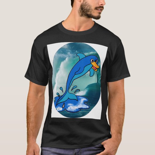 SPRINGENDER FISCH T-Shirt (Vorderseite)