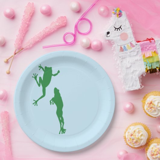 Springender Frosch-Party-Teller Pappteller (Party)