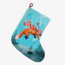 Springender Fuchs-Weihnachtsstrumpf